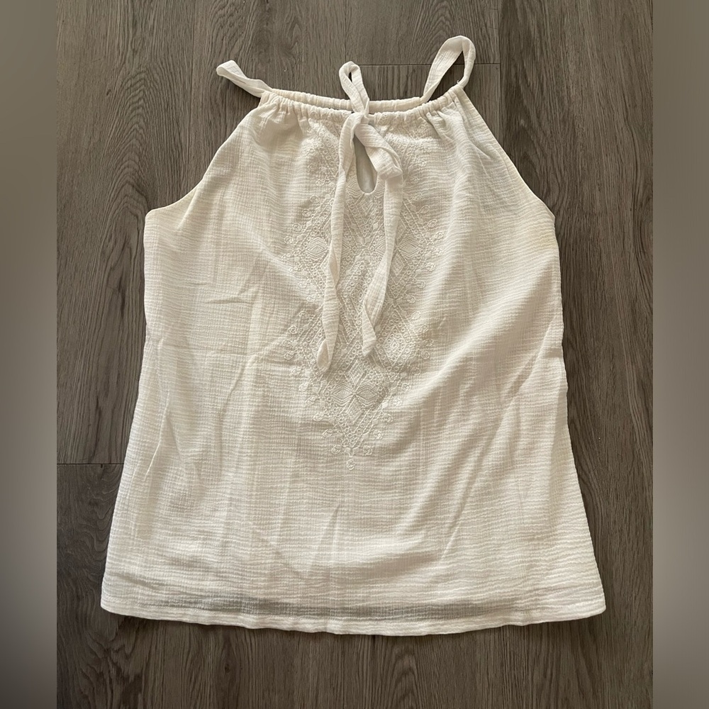 Tommy Bahama cotton halter tank